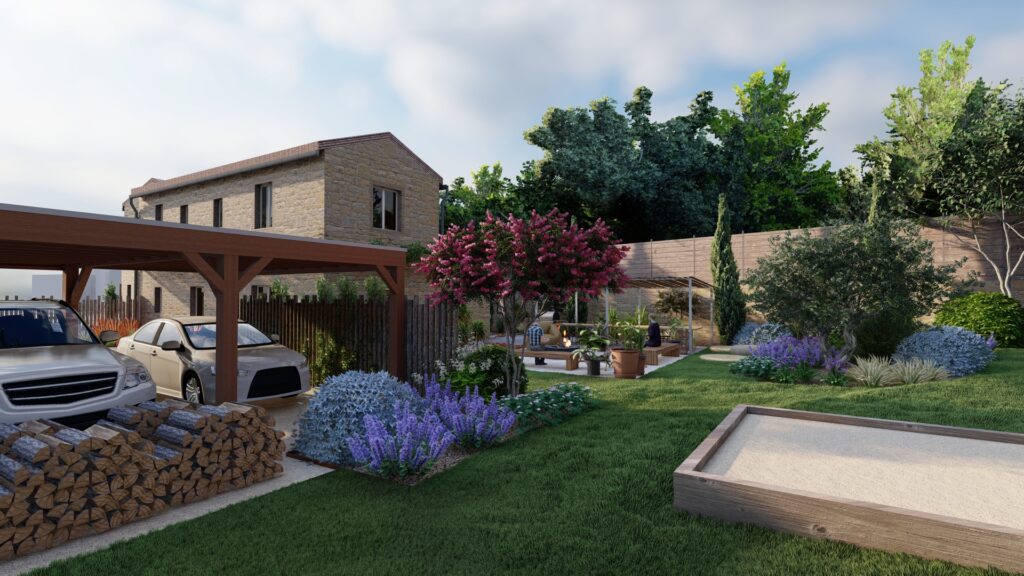 Maison de secondaire de vacance et son aménagement extérieur Maison de secondaire de vacance et son aménagement extérieur